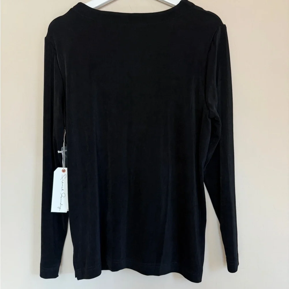 French laundry Black V-Neck Cardigan Travel Wrinkle Free Small